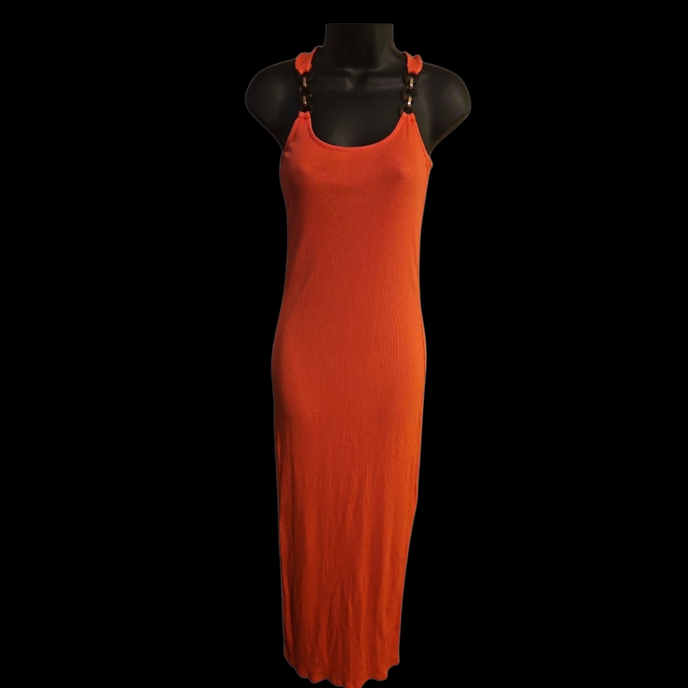 MICHAEL Michael Kors Bold Orange Maxi Dress